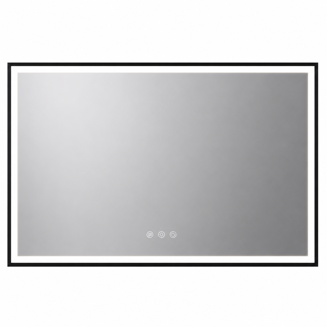 48 In. W X 36 In. H Rectangular Frameless Anti-Fog Dimmable Wall Bathroom Vanity Mirror with Backlit and Front Lit
