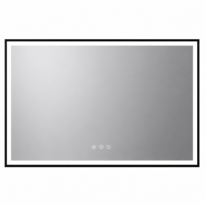 48 In. W X 36 In. H Rectangular Frameless Anti-Fog Dimmable Wall Bathroom Vanity Mirror with Backlit and Front Lit