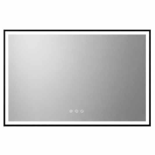 48 In. W X 36 In. H Rectangular Frameless Anti-Fog Dimmable Wall Bathroom Vanity Mirror with Backlit and Front Lit