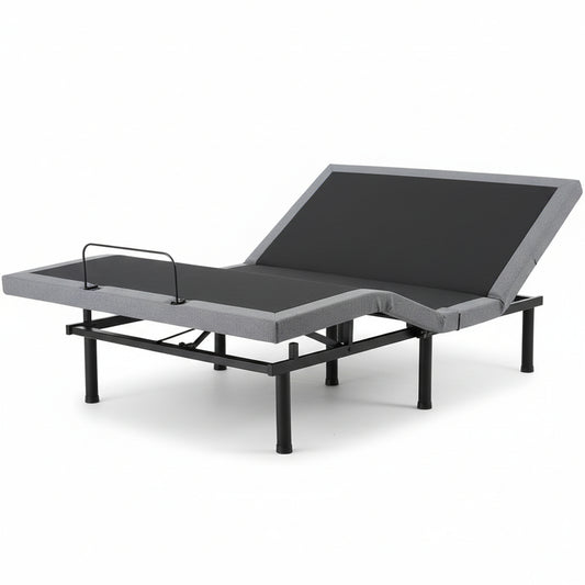 Black Full Adjustable Bed Frame Base with Wireless Remote and Smart App